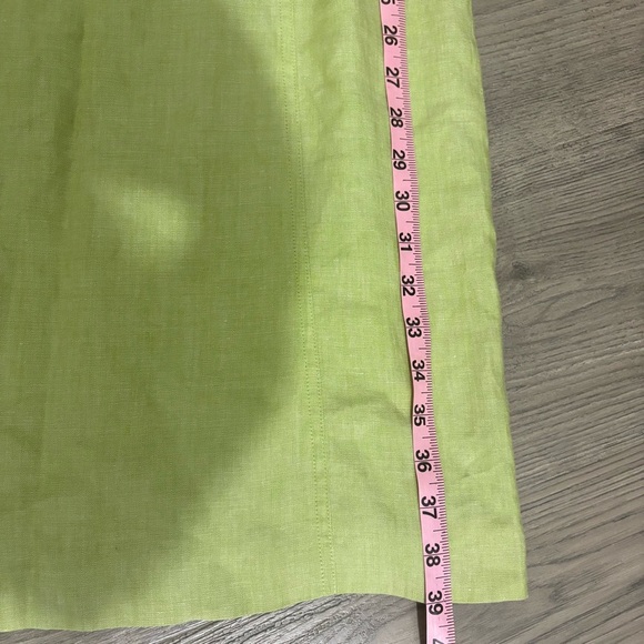 Talbots 100% Irish Linen Lime Green Sheath Dress Women’s Sz 6 Sleeveless Classic - Picture 11 of 15